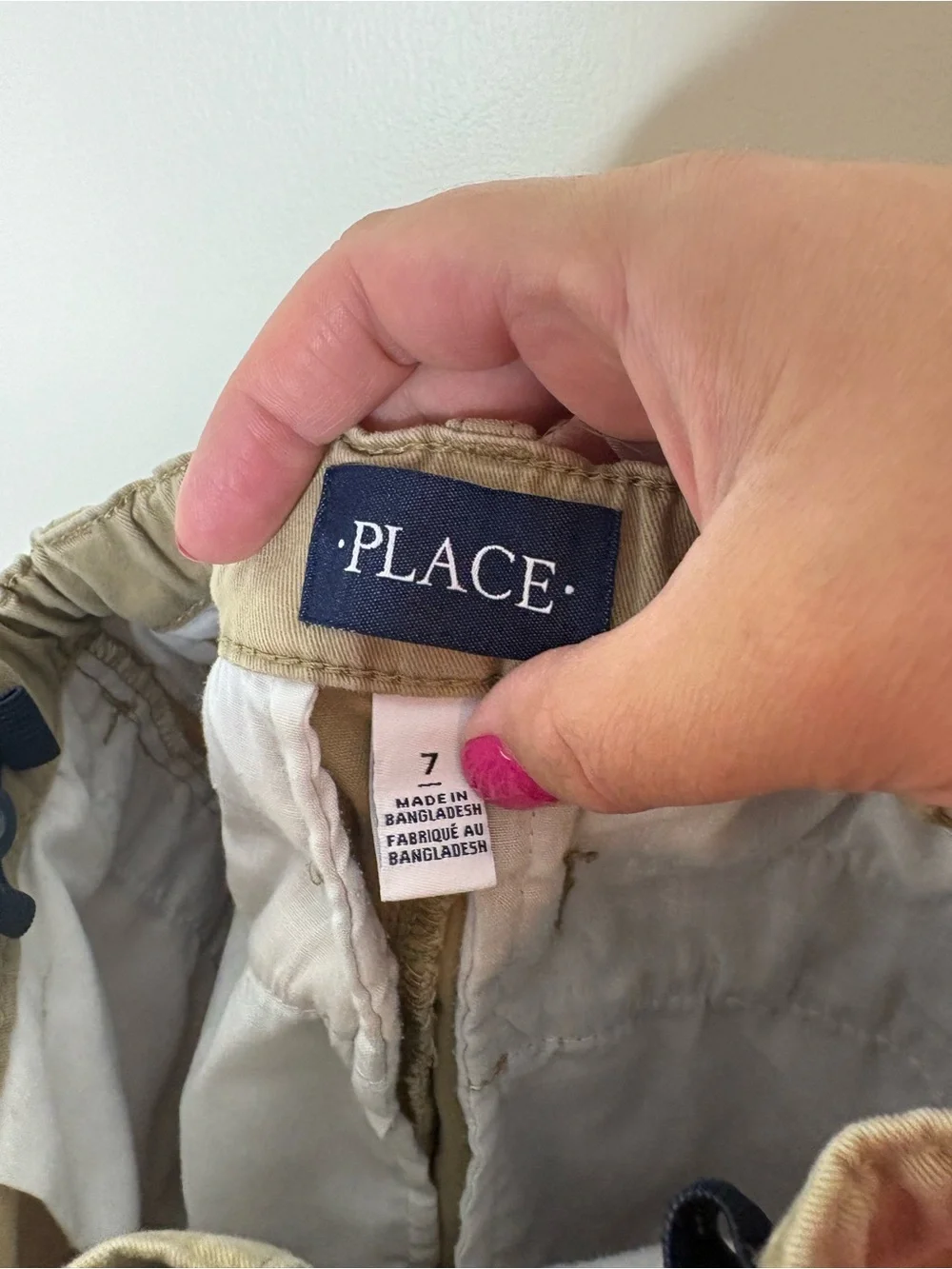 Children’s Place boys tan Khaki Straight-Leg Pants 7